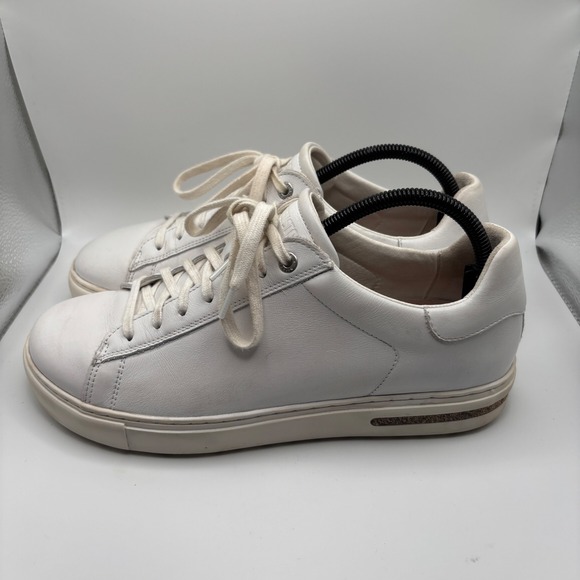 Birkenstock Bend White Leather Sneakers Women's Size EU 41 EUC - Picture 4 of 8
